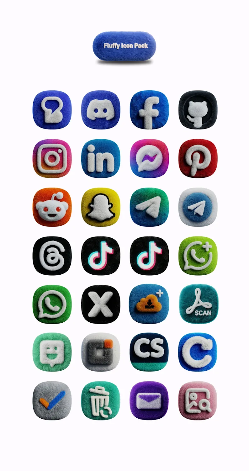 One UI Fluffy Icon Pack v4.0 APK (Full Version) - screenshot 6