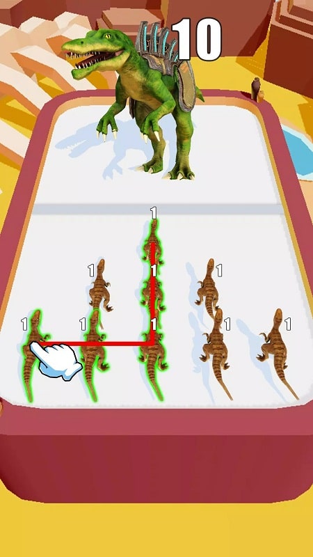 Merge Battle 3D Dinosaur Game APK - screenshot 1