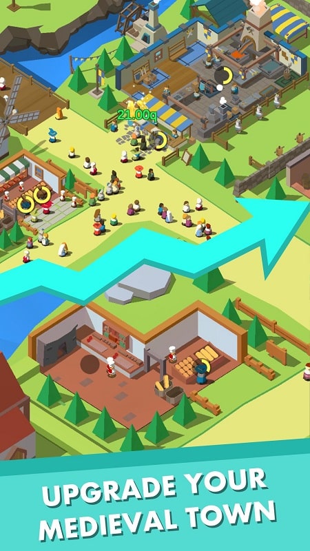 Idle Medieval Town APK - screenshot 3