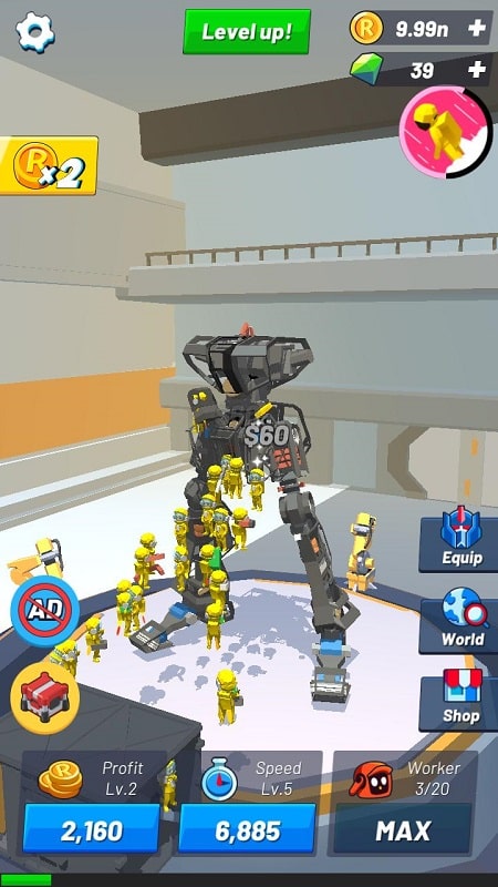 Idle Robot Inc APK - screenshot 2