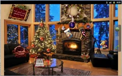 Christmas Fireplace LWP Full - screenshot 1