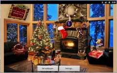 Christmas Fireplace LWP Full - screenshot 2