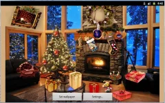 Christmas Fireplace LWP Full - screenshot 3