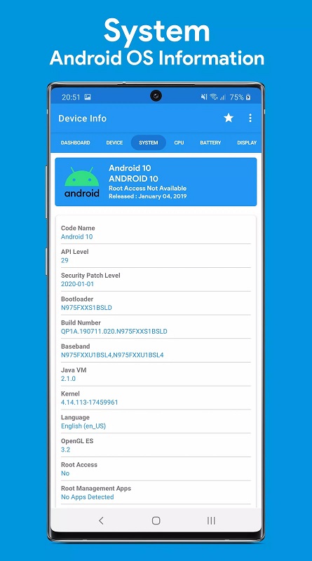 Device Info System & CPU Info APK - screenshot 3