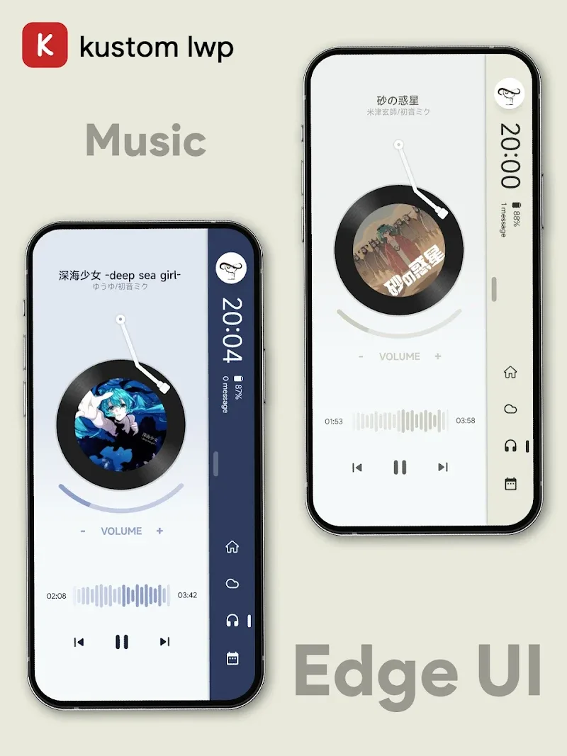 EdgeUI For KLWP v7.4.0-Global APK (Full Version) - screenshot 4