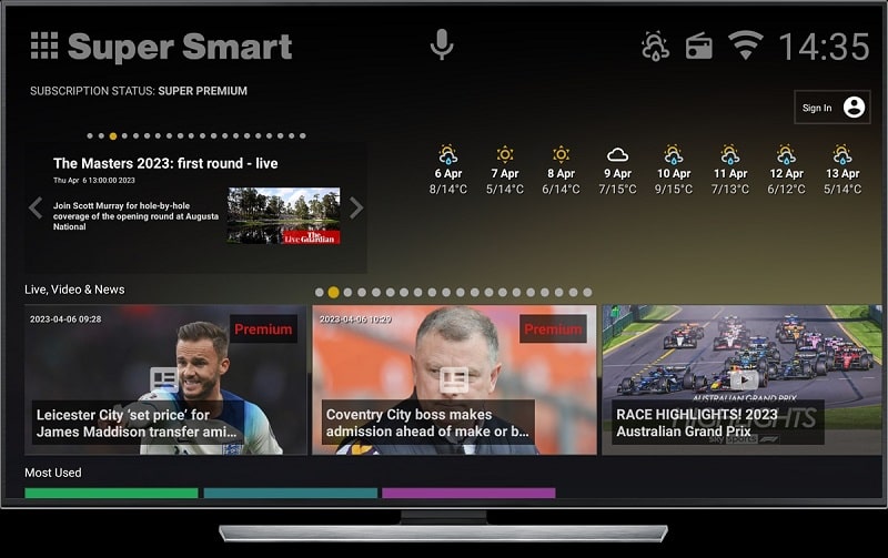 Super Smart TV Launcher APK - screenshot 1