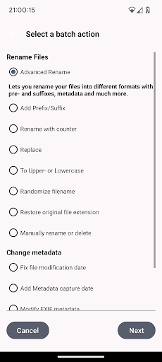 Batch Rename and Organize - screenshot 3