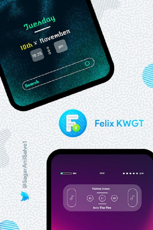 Felix KWGT APK - screenshot 4