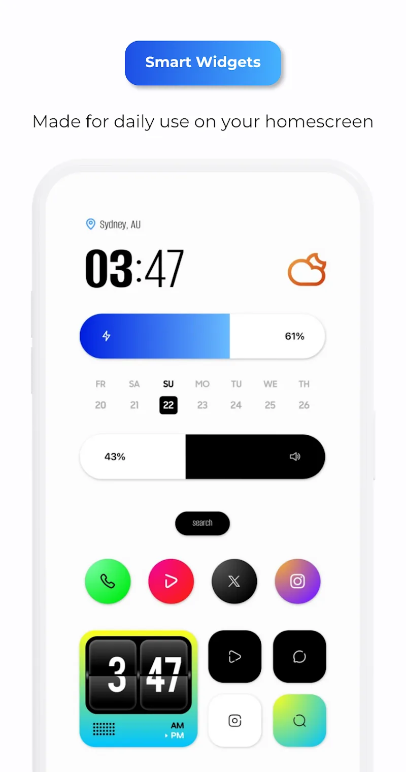 Flux Neo for KWGT - screenshot 3
