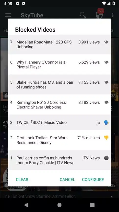 SkyTube Extra - screenshot 5