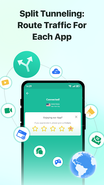 Snap Master VPN - Free VPN & security unblock Proxy - screenshot 5