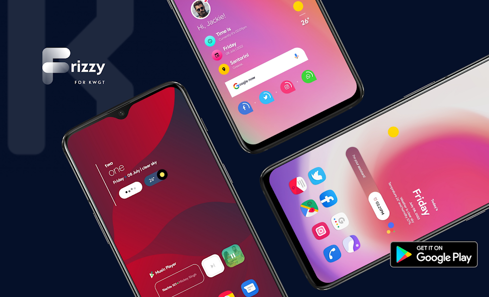 Frizzy KWGT - screenshot 5