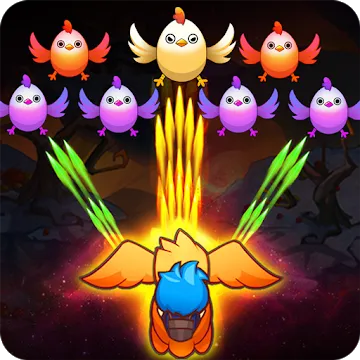 Poultry Shoot Blast: Free Space Shooter MOD APK icon