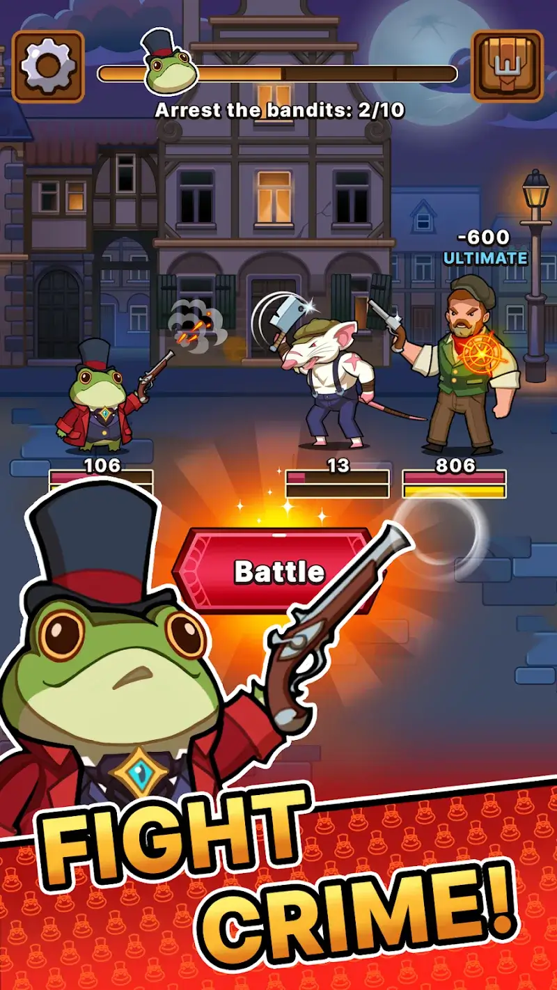 DetecToad Detective Idle RPG - screenshot 1
