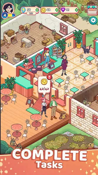 Starbrew Cafe: Mystical Merge - screenshot 1