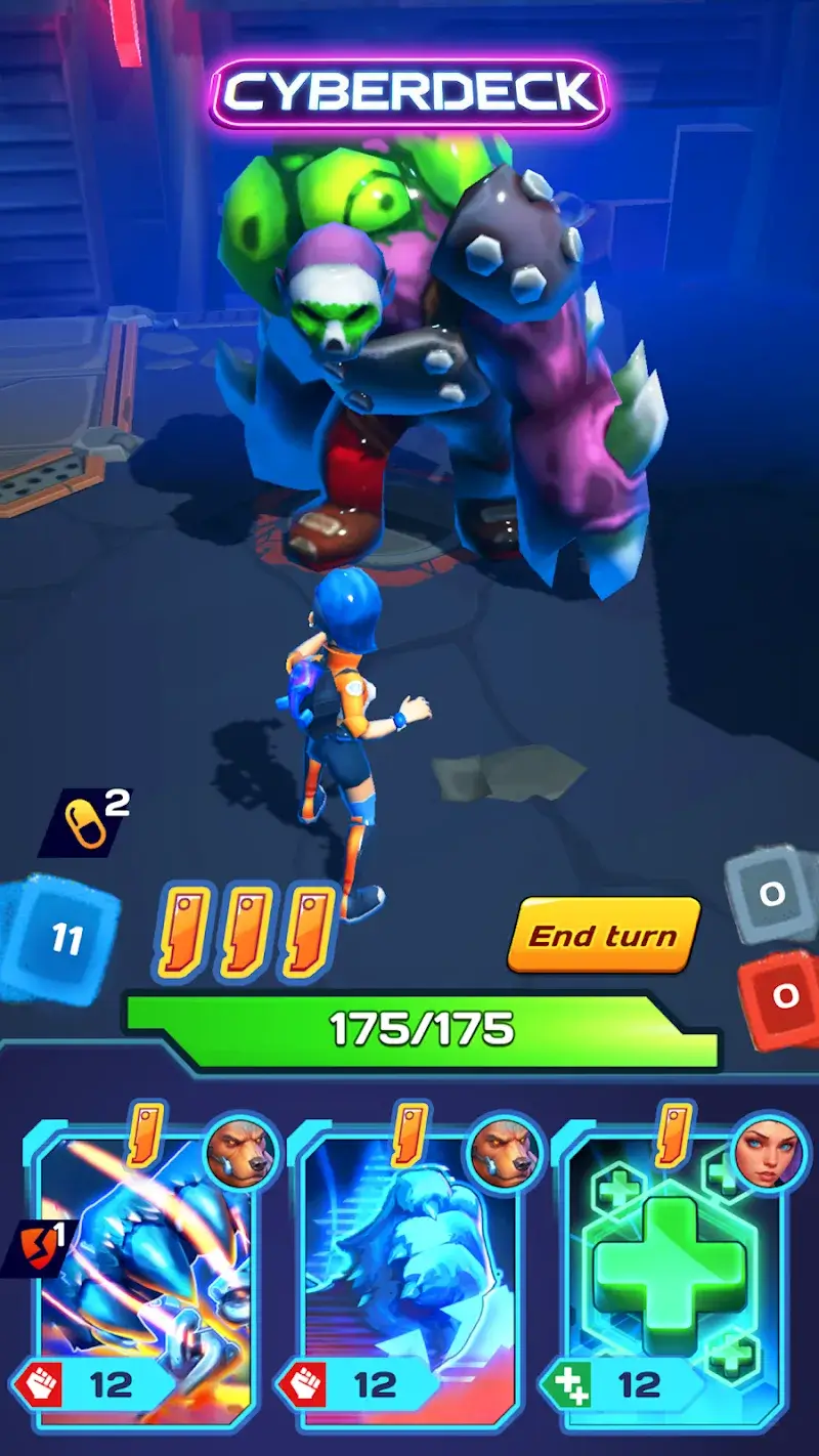 Cyberdeck RPG Card Battle - screenshot 2