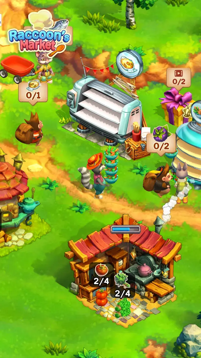 Raccoon Market Forest Feast - screenshot 3