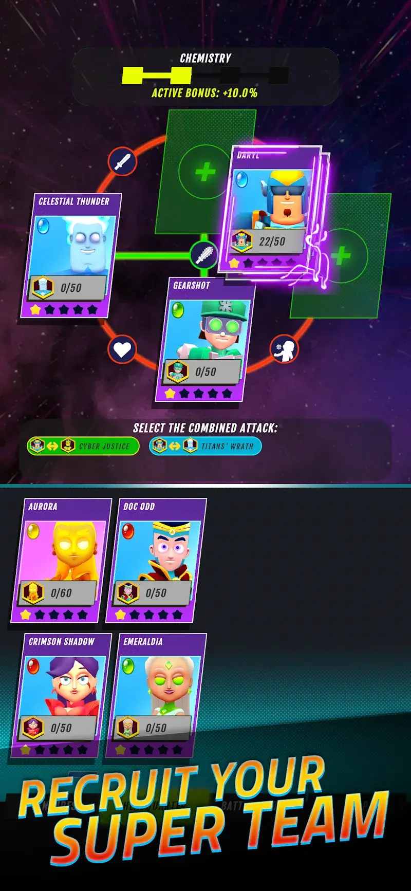 Superheroes Idle RPG League - screenshot 2