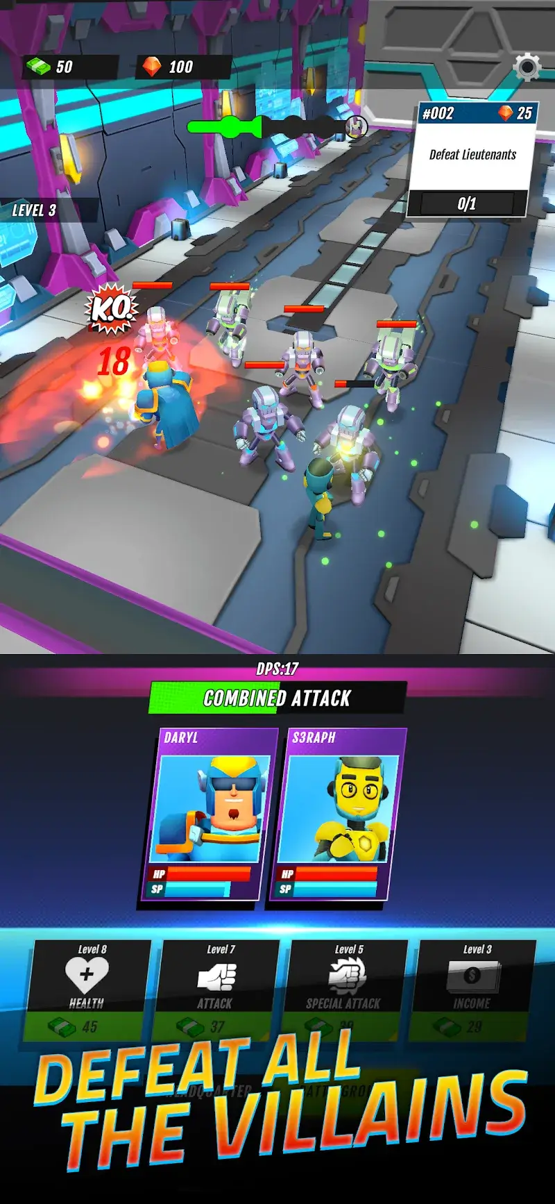 Superheroes Idle RPG League - screenshot 5