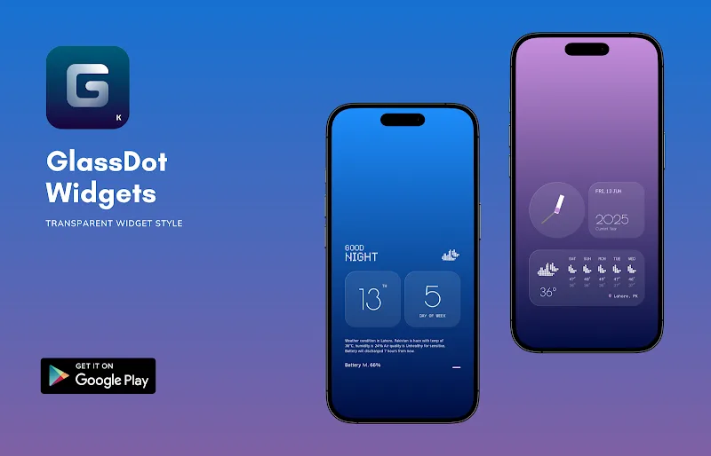 GlassDot Widgets v1.1.2 APK (Full Version) - screenshot 1