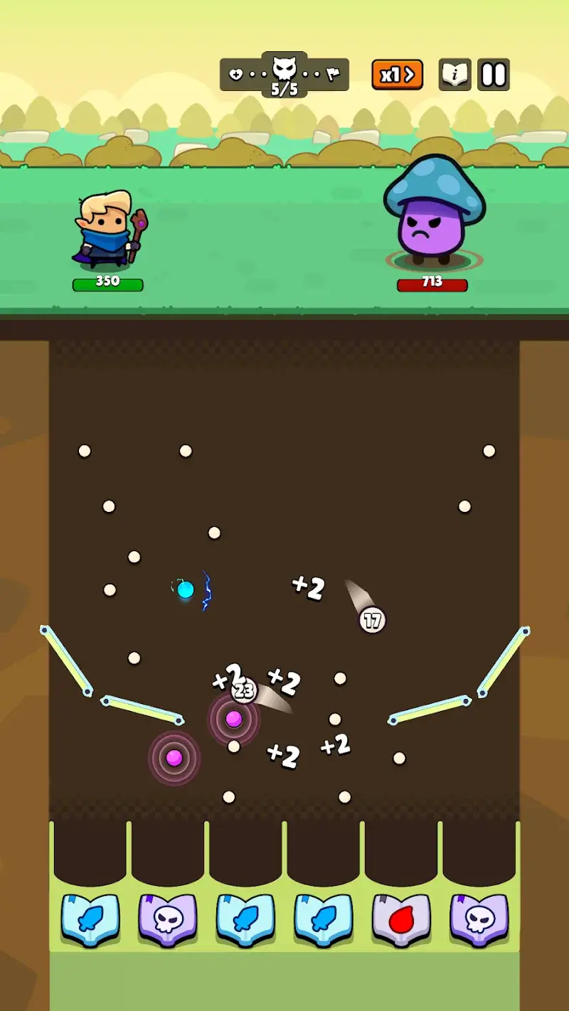 Bounce Hero Pachinko Dungeon - screenshot 1