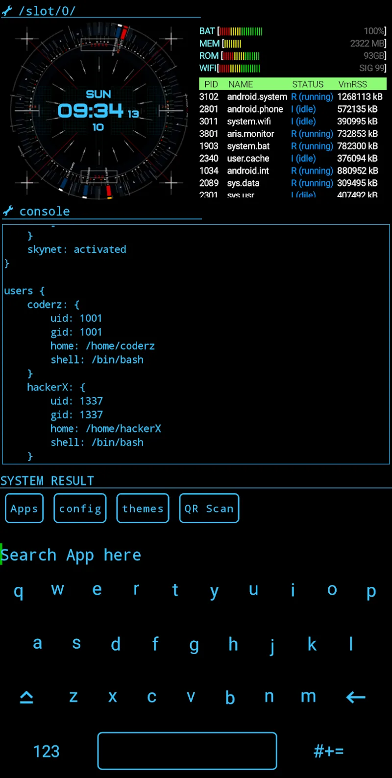 Aris Hacker Launcher - screenshot 1