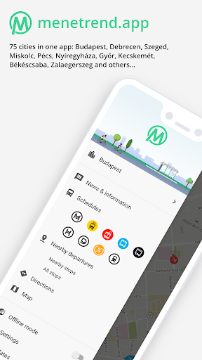 menetrend.app - screenshot 1