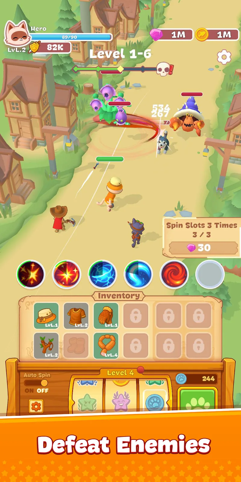 Meow Fury Idle Cat Legends - screenshot 1