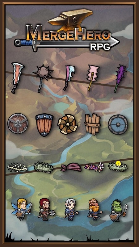 Idle games RPG Merge hero APK - screenshot 2