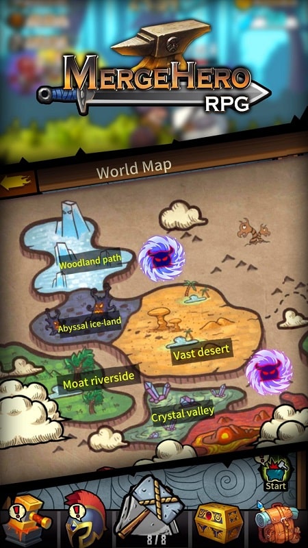 Idle games RPG Merge hero APK - screenshot 3