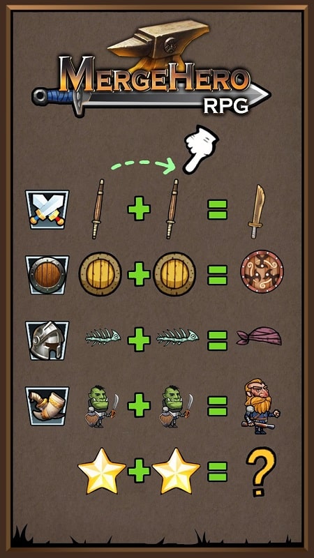 Idle games RPG Merge hero APK - screenshot 4