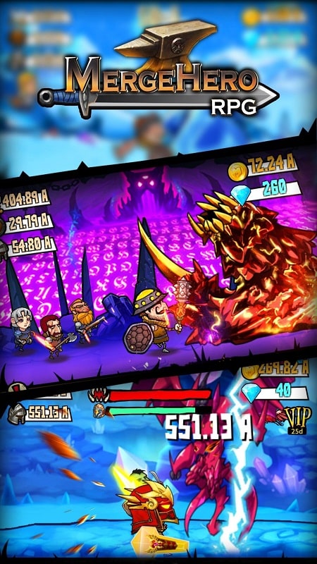 Idle games RPG Merge hero APK - screenshot 5