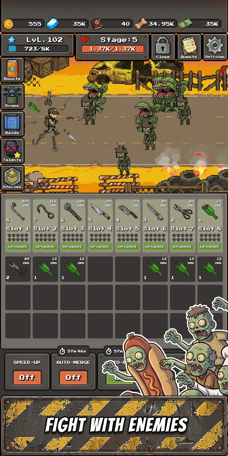 Idle Survivor Zombie Land - screenshot 1