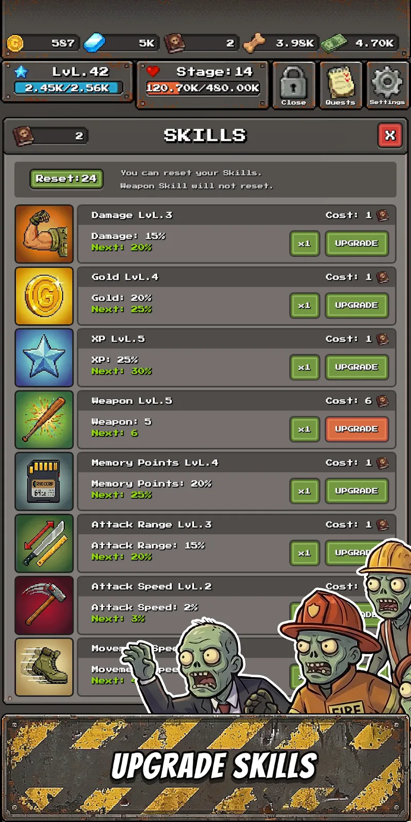 Idle Survivor Zombie Land - screenshot 2