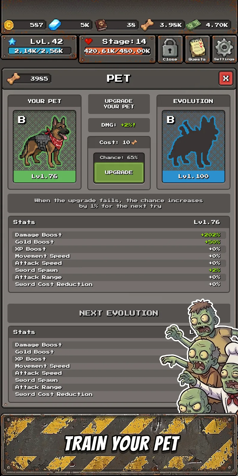 Idle Survivor Zombie Land - screenshot 4