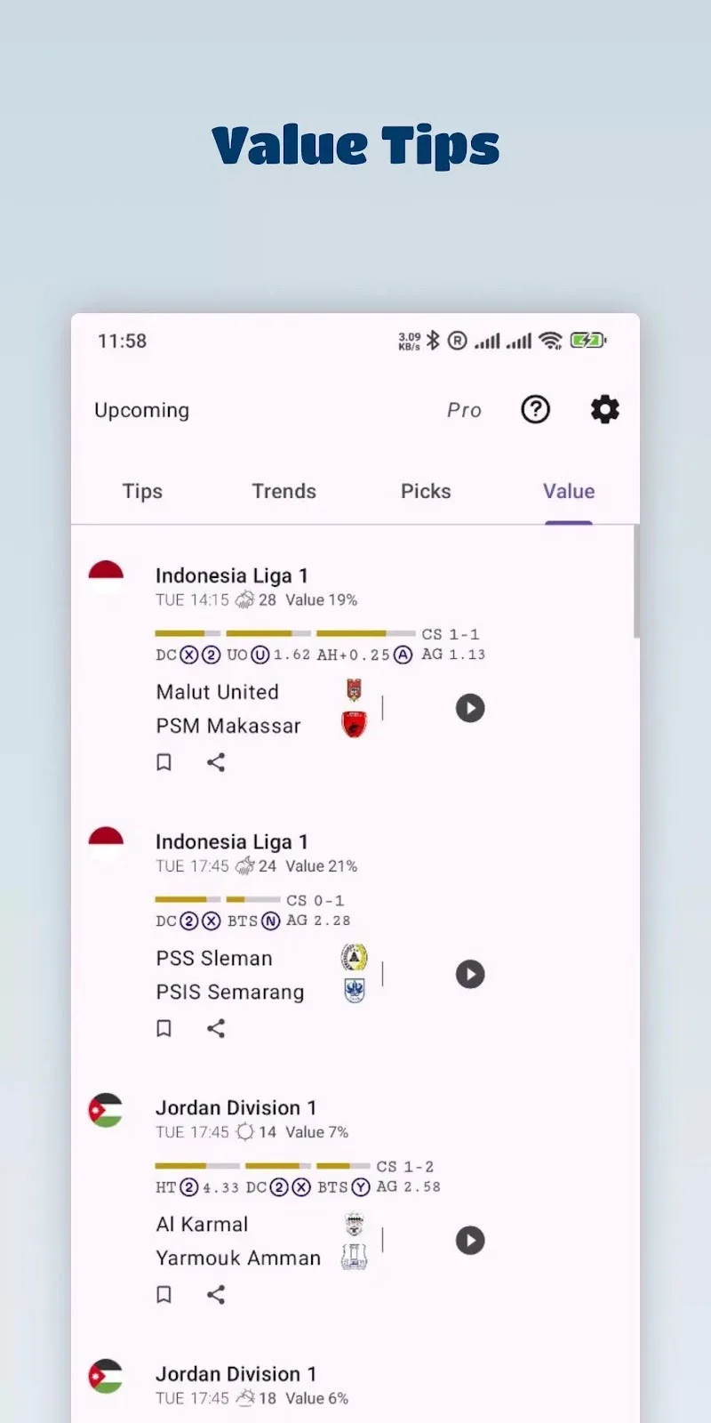 Soccer Betting Tips - screenshot 5