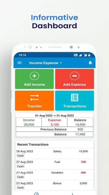 Income Expense APK - screenshot 1