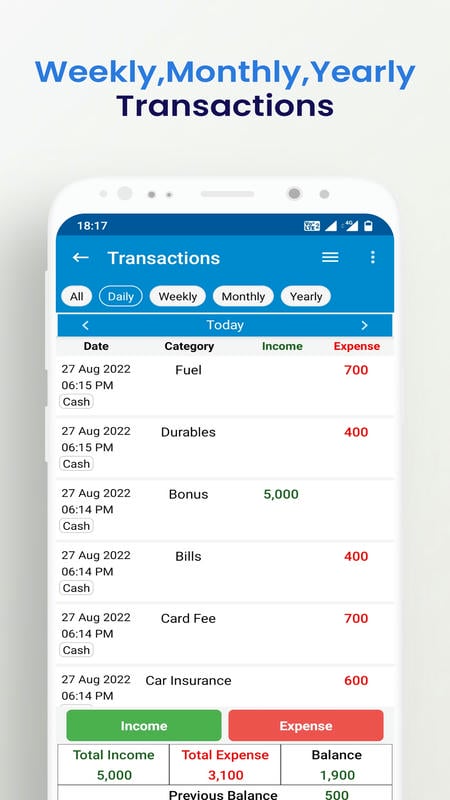Income Expense APK - screenshot 3