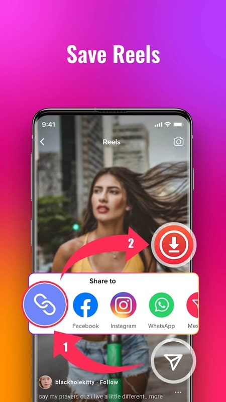 Instagram downloader APK - screenshot 1