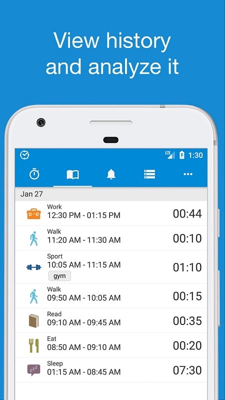 aTimeLogger Pro APK - screenshot 2
