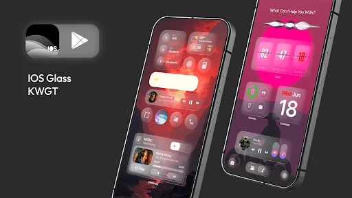 iOS Glass KWGT iOS 26 Inspired - screenshot 6