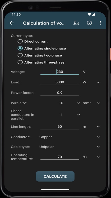 Electrical Calculations APK - screenshot 5