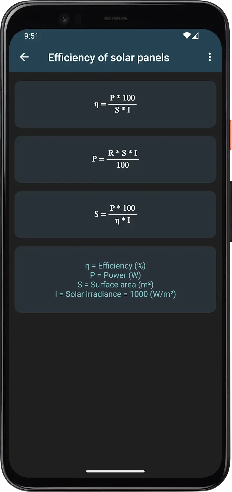 Photovoltaic Calculations - screenshot 6
