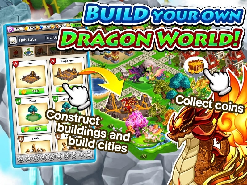Dragon Paradise City Sim Game APK - screenshot 2