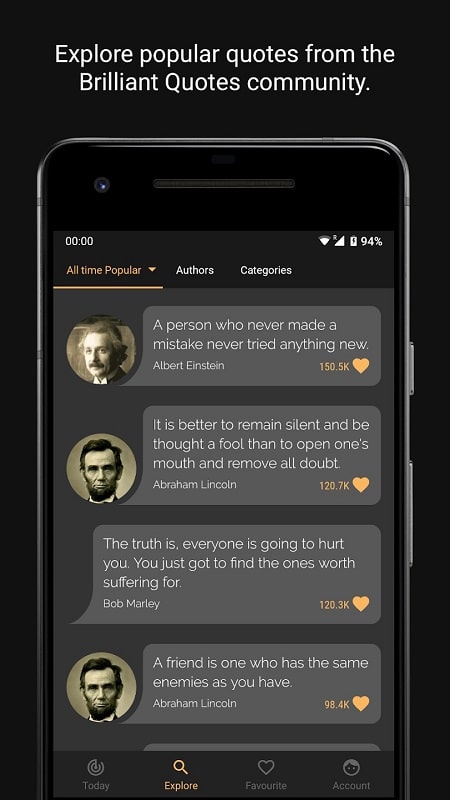 Brilliant Quotes APK - screenshot 2