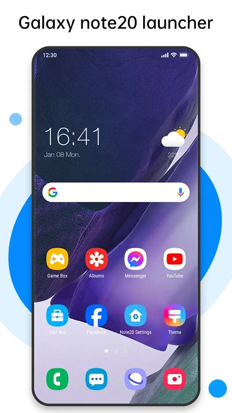 Perfect Galaxy Note20 Launcher - screenshot 1