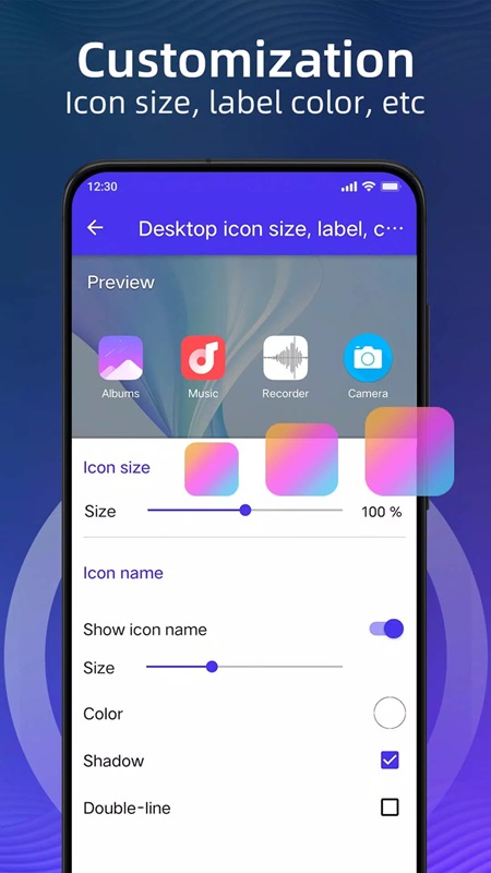 Pie Launcher version 2025 APK - screenshot 3