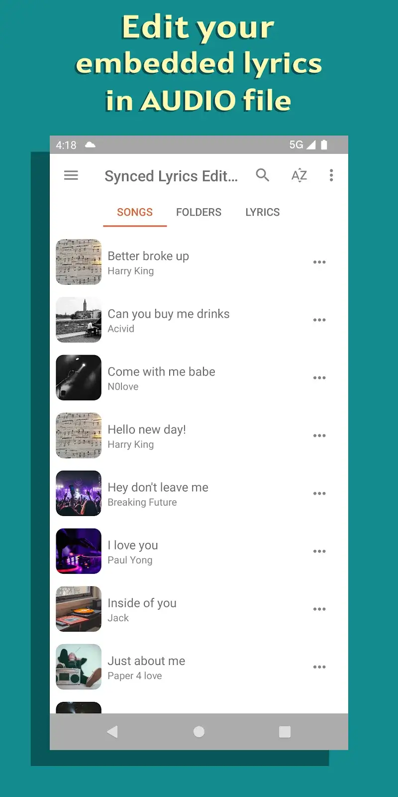 Lyrics Editor - screenshot 4