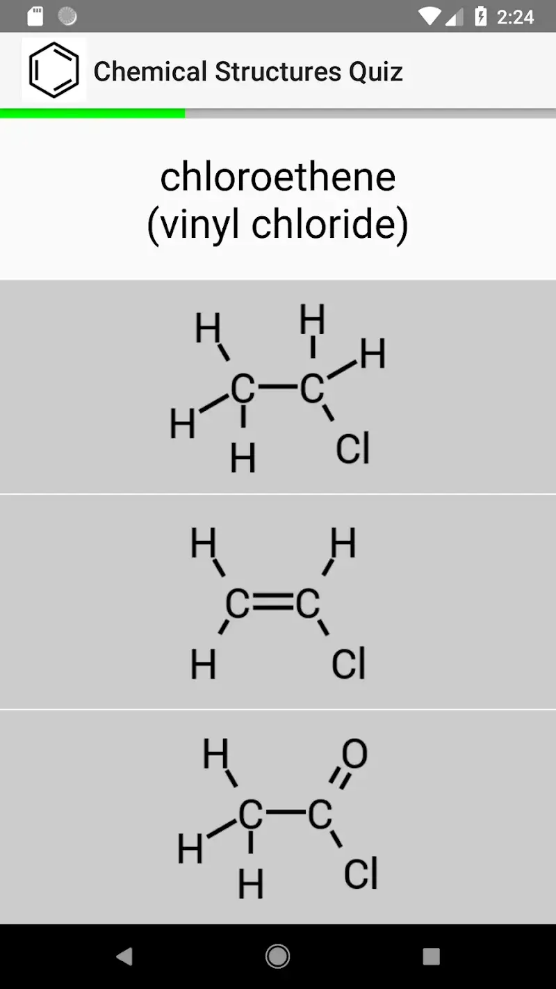 Chemical Structures Quiz - screenshot 2