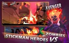 Zombie Avengers: Stickman War Z - screenshot 2